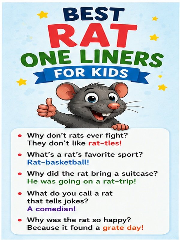 Best Rat One Liners for Kids