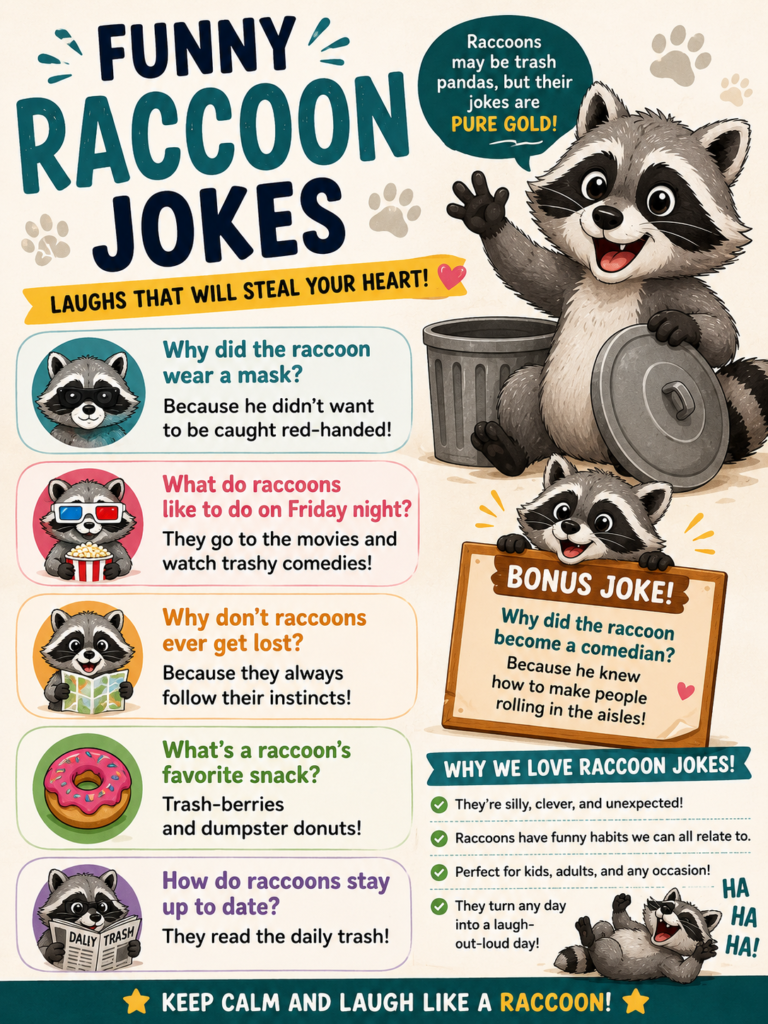 🦝 Funny Raccoon Jokes