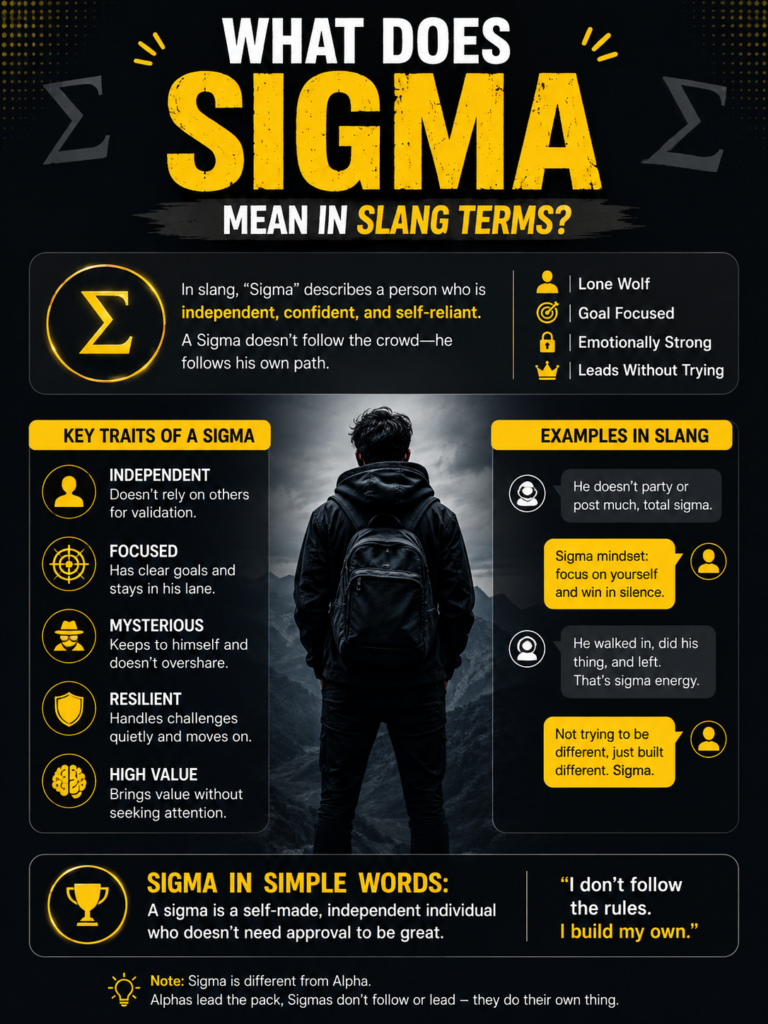 What Does Sigma Mean in Slang Terms?
