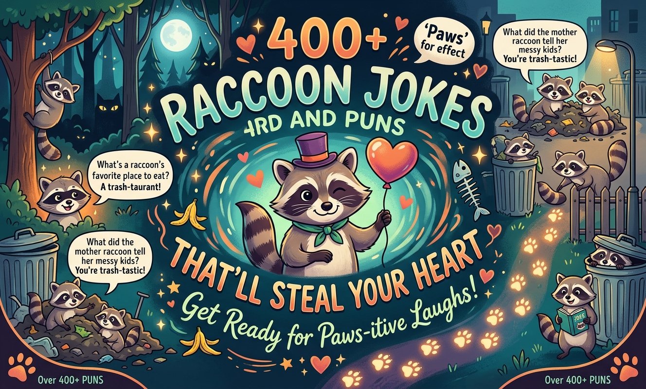 400+ Raccoon Jokes and Puns That’ll Steal Your Heart