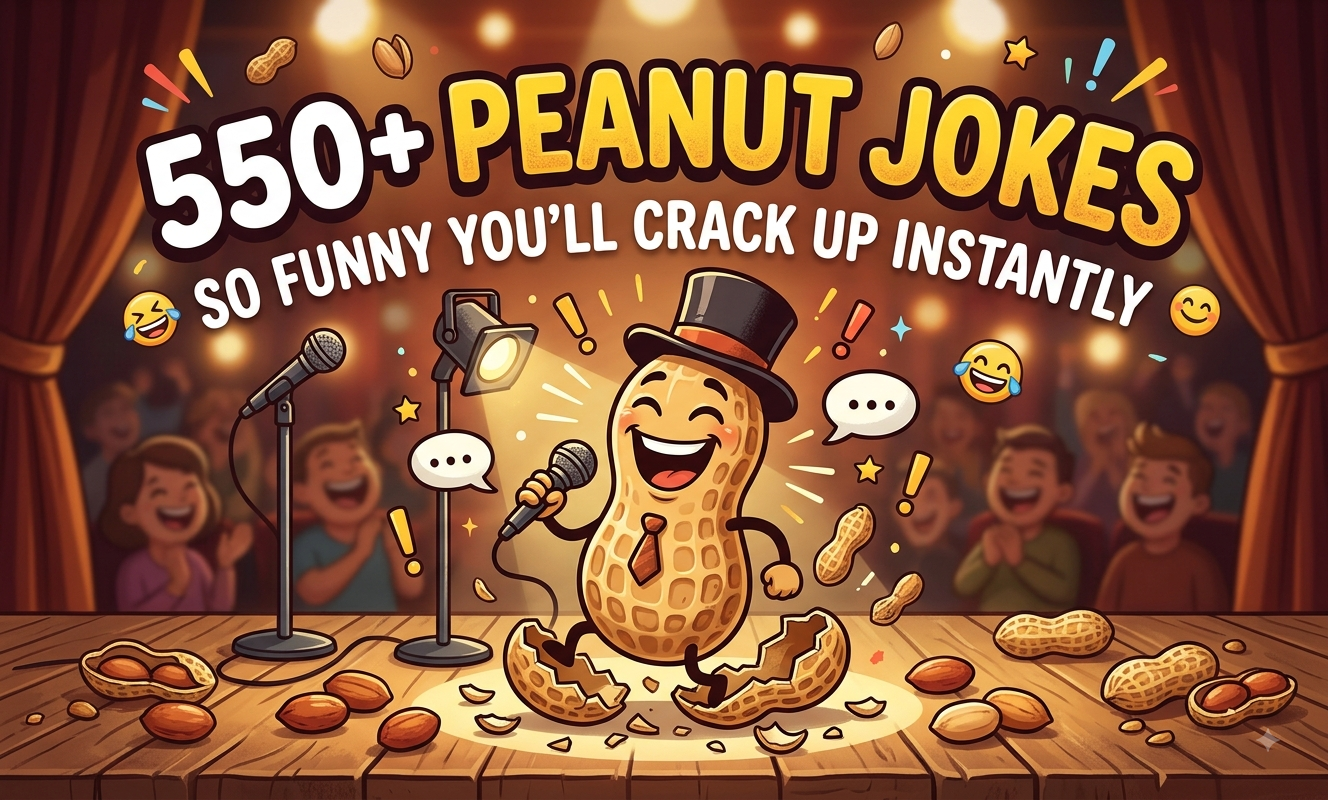 550+ Peanut Jokes So Funny You’ll Crack Up Instantly