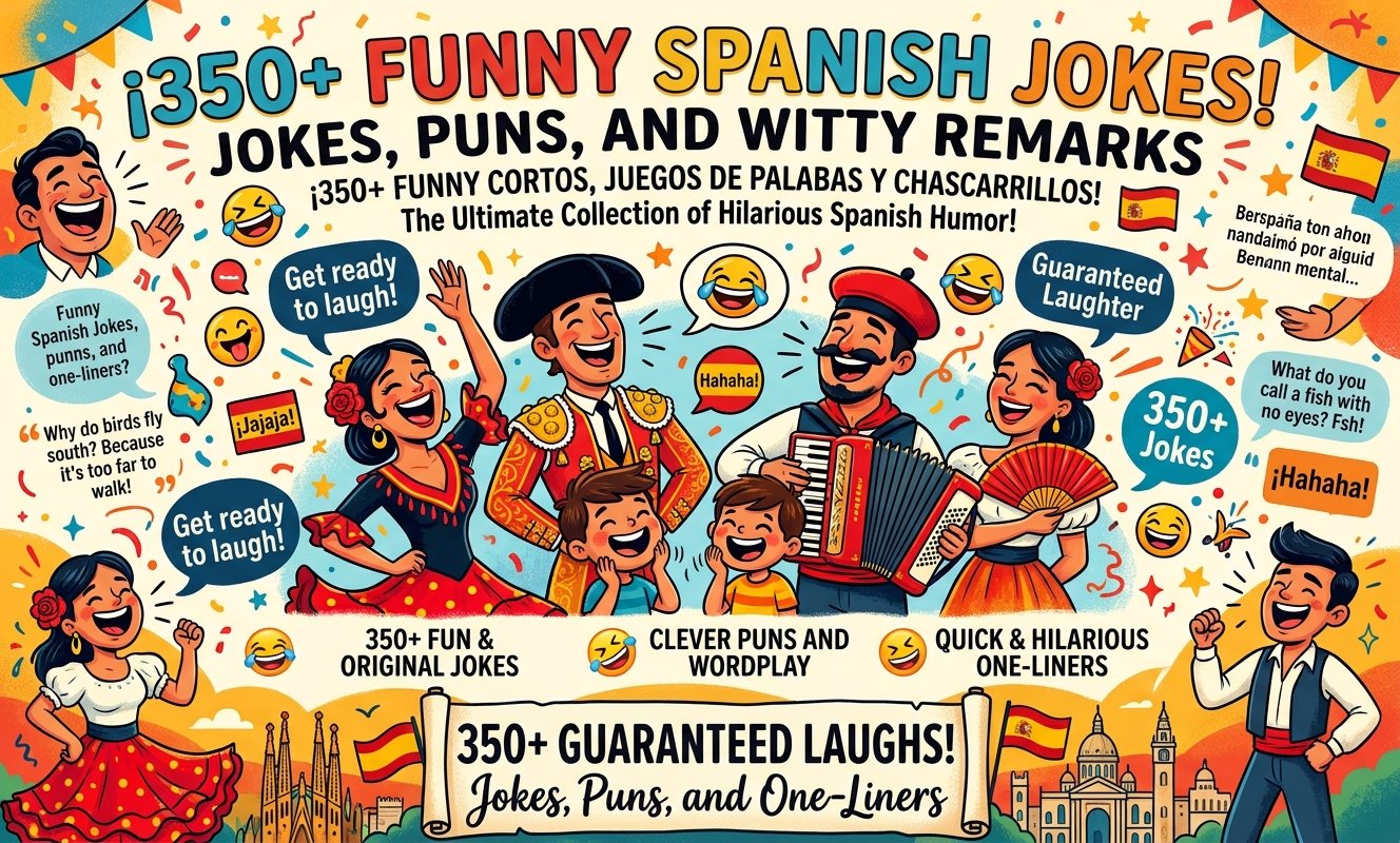 350+ Funny Spanish Jokes, Puns and one Liners