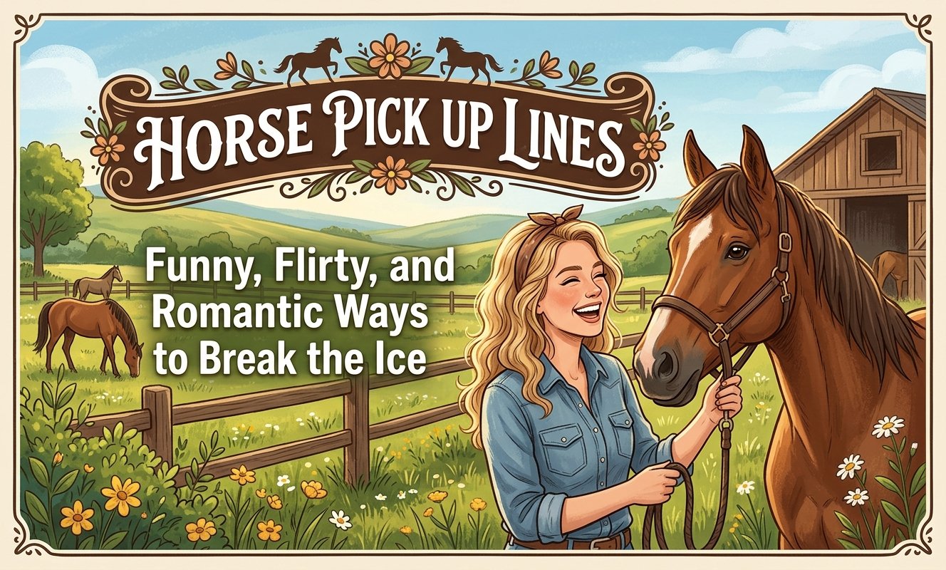 Horse Pick Up Lines: Funny, Flirty, and Romantic Ways to Break the Ice